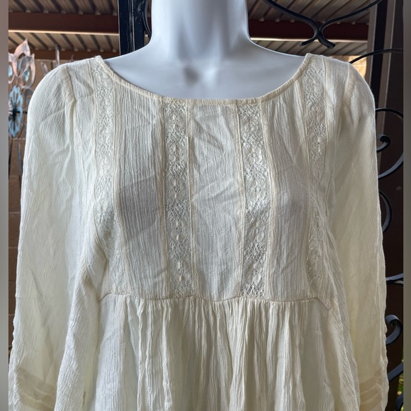 New American Eagle Outfitters Lightweight Lace Panels Straps Cross back Tunic XS - Picture 5 of 13